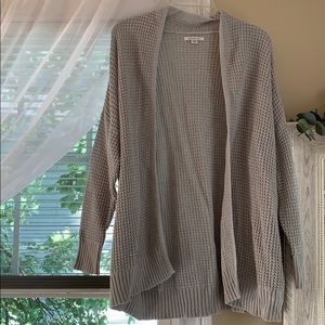 American eagle long grey cardigan sweater